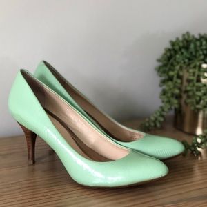 Calvin Klein Mint Patent Leather Heels